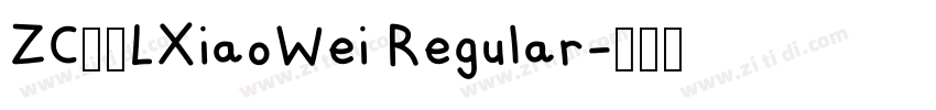 ZC00LXiaoWei Regular字体转换